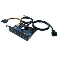 Контроллер Планка на переднюю панель Espada 2xUSB A + USB C 3 2 Gen 1 Eu5335c 