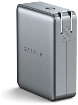 Зарядное устройство Satechi 4xUSB C 145W GAN Travel Charger Space Gray ST W145GTM