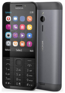 Сотовый телефон Nokia 230 Dual Sim Black Silver 