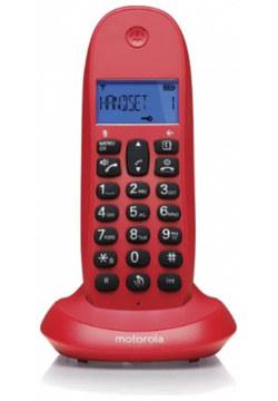 Радиотелефон Motorola C1001LB+ Red 