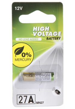 Батарейка 27A  GP Alkaline High Voltage BL1 27AFRA 2C1 (1 штука)