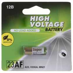 Батарейка A23  GP High Voltage 23AFRA 2F1 (1 штука)