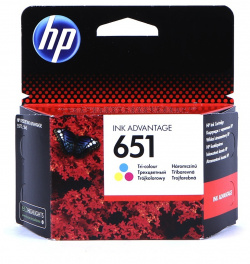 Картридж HP 651 C2P11AE Tri colour для Deskjet Ink Advantage 5575/5645 (Hewlett Packard) 