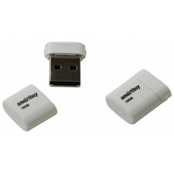 USB Flash Drive 16Gb  SmartBuy LARA White SB16GBLARA W
