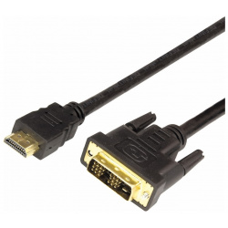 Аксессуар Rexant HDMI  DVI D 1 5m Gold 17 6303