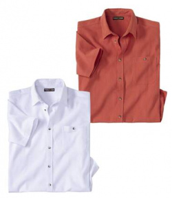 Комплект Рубашек из Гофрированного Крепа — 2 шт  Atlas For Men