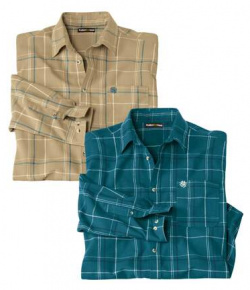 Комплект Фланелевых Рубашек Atlas®  2 шт Atlas For Men