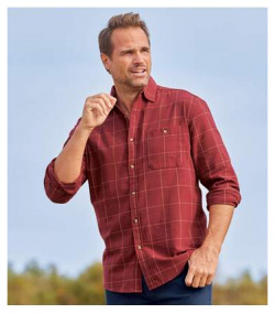 Фланелевая Рубашка в Клетку Atlas® Atlas For Men Выберите клетчатый узор