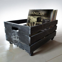 Товар (аксессуар для хранения виниловых пластинок) Analog Renaissance  Ящик пластинок Vinyl Voodoo