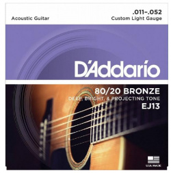 Струны для акустической гитары DAddario  EJ13