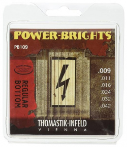 Струны для электрогитары Thomastik  Power Brights PB109