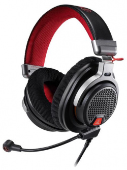 Игровые наушники с микрофоном Audio Technica  ATH PDG1a Black/Red