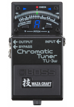 Гитарный тюнер BOSS  TU 3W с тремя режимами работы: хроматический