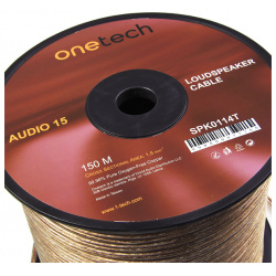Кабель акустический в нарезку Onetech  Audio 15 SPK0114T Transparent