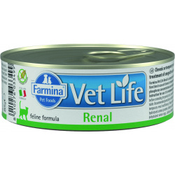 Vet Life Cat Renal консервы для кошек при заболевании почек (Курица  85 г ) Farmina