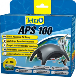 Tetra AРS 100 компрессор для аквариумов 50 л черный 