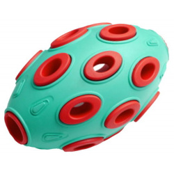 HOMEPET silver series игрушка для собак мяч регби (Бирюзовый) 
