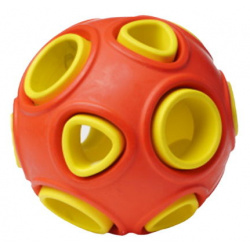 HOMEPET silver series игрушка для собак мяч двухцветный (7 5 см  Красный)