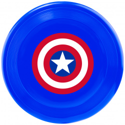 Buckle Down игрушка фрисби "Капитан Америка" для собак (Разноцветный) 