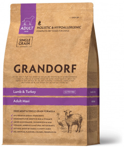 Grandorf Adult Maxi корм для взрослых собак крупных пород (Ягненок и индейка  3 кг )