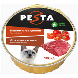 Pesta ламистер для кошек и котят паштет с говядиной (100 г ) 