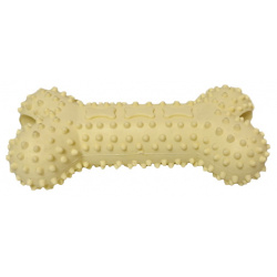 HOMEPET Dental игрушка для собак косточка с отверстиями лакомств (14 5 см  Светло желтая)