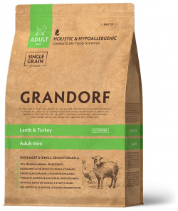 Grandorf Lamb & Turkey Mini корм для взрослых собак мини пород (Ягненок и индейка  1 кг )