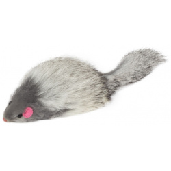 Triol SQ3N игрушка "Мышь серая с пищалкой" для кошек (Серый) 