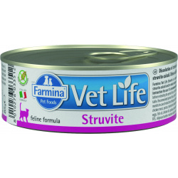 Vet Life Cat Struvite консервы для кошек растворения струвитных уролитов (Курица  85 г ) Farmina