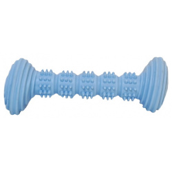 HOMEPET Dental игрушка для собак гантель с шипами (14 см  Голубая)