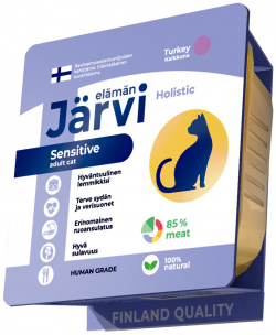 Jarvi мясной паштет с индейкой для кошек чувствительным пищеварением (100 г ) J