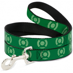 Buckle Down поводок "Зеленый фонарь лого" (120 см  Зеленый)