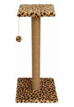 Когтеточка Гамма длинная с полочкой и игрушкой для кошек (36 х 36 76 см ) К