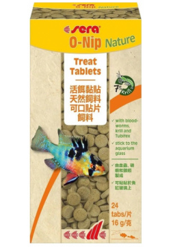 SERA O Nip Nature корм для рыб универсальный в таблетках (24 таб ) 
