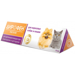 Apicenna Дирофен паста для взрослых собак и кошек (10 мл ) 