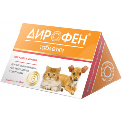 Apicenna Дирофен таблетки для котят и щенков (6 таб ) 