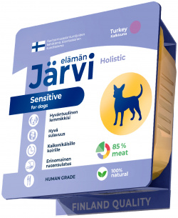 Jarvi мясной паштет с индейкой для собак всех пород чувствительным пищеварением (100 г ) 