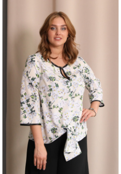 Блуза Wisell 364751 Эксклюзивная свободного силуэта из текстильного