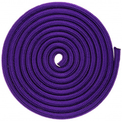 Скакалка для художественной гимнастики утяжеленная grace dance  3 м цвет фиолетовый 532117