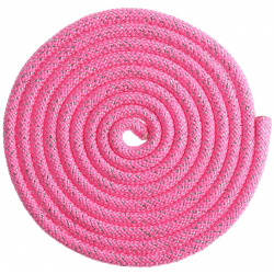 Скакалка для художественной гимнастики grace dance  с люрексом 3 м цвет розовый 532125