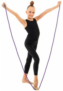 Скакалка для художественной гимнастики grace dance  3 м цвет фиолетовый 532132
