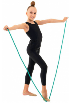 Скакалка для художественной гимнастики утяжеленная grace dance  2 5 м цвет зеленый 532136