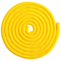 Скакалка для художественной гимнастики утяжеленная grace dance  3 м цвет желтый 532133