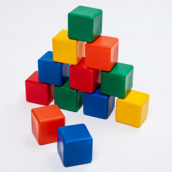 Набор цветных кубиков  6 × см 12 штук Соломон 763751