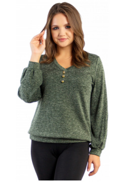 Джемпер Liza Fashion 773359 Удобный повседневный пуловер из трикотажа меланж
