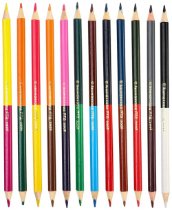 Цветные карандаши  24 цвета трехгранные маша и медведь 790457