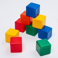Набор цветных кубиков  9 штук 6 х см Соломон 822920