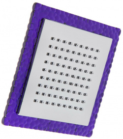 Лейка стационарная  квадратная z0154 15х15 см 1 режим пластик цвет фиолетовый/хром ZEIN 0959023