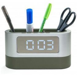 Часы  органайзер электронные с будильником настольные календарем секундомером 3ааа No brand 01010286
