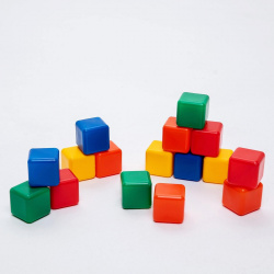 Набор цветных кубиков  16 штук 4 × см Соломон 01041559